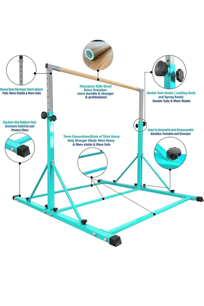Gymnastic Bar for Kid and Teenage Ages 3-25