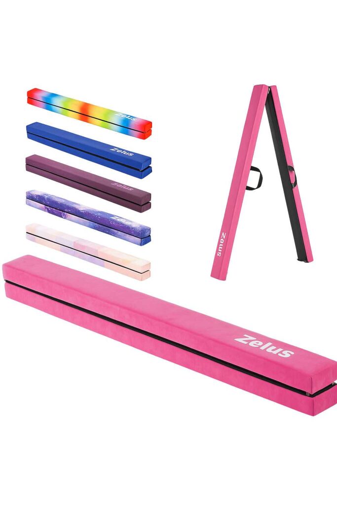 ZELUS 8' Folding Gymnastics Balance Beam